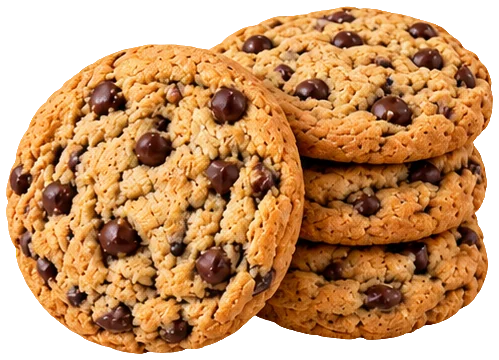 Stack of chocolate chip cookies